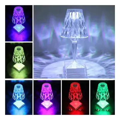 Crystal LED Diamond Table Lmap Desk Night Lights Rechargeable...